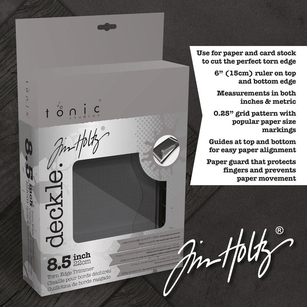 BNIB Tim Holtz Paper Cutter Deckle Edge Tool - Guillotine Paper Trimmer